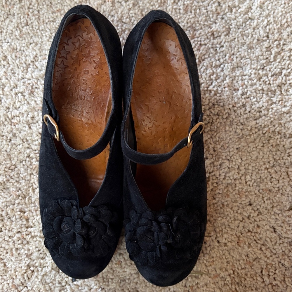 Chie Mihara Mary Jane platform suede high heels ankle strap - Picture 5 of 10